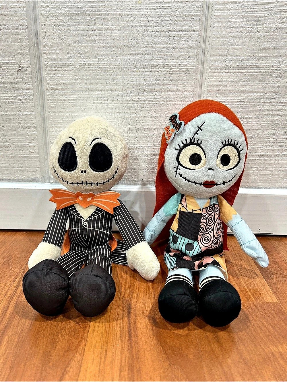 Disney The Nightmare Before Christmas Jack Skellington and Sally Plush Set 11”